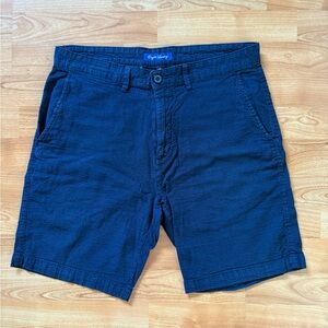 English Laundry Men’s Size 32W Waffle Knit Flat Front Cotton Casual Golf Shorts